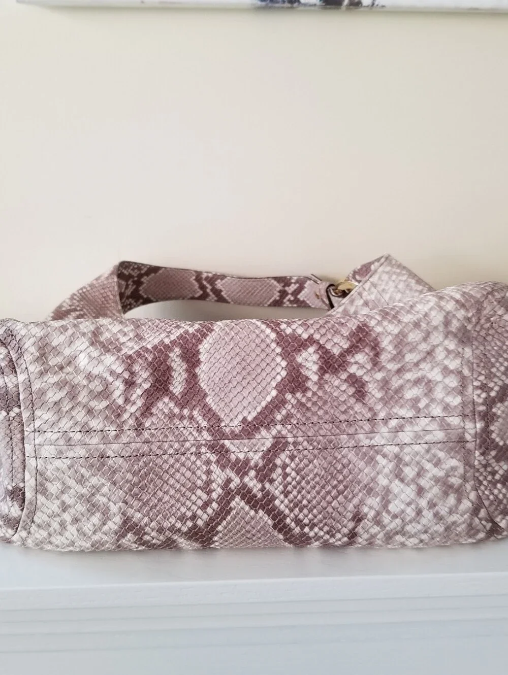 Michael Kors Reptile Slouchy Hobo Shoulder Bag